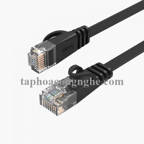 Orico 98192 PUG-C6B-30-BK CAT6 Dây dẹp dài 3M màu Đen Cáp mạng 30098192